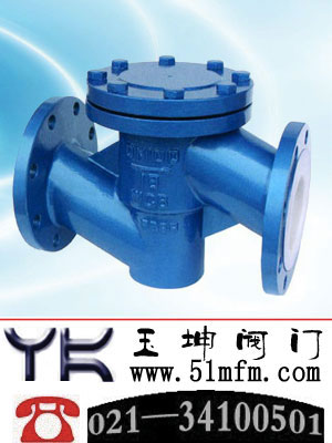 衬氟止回阀